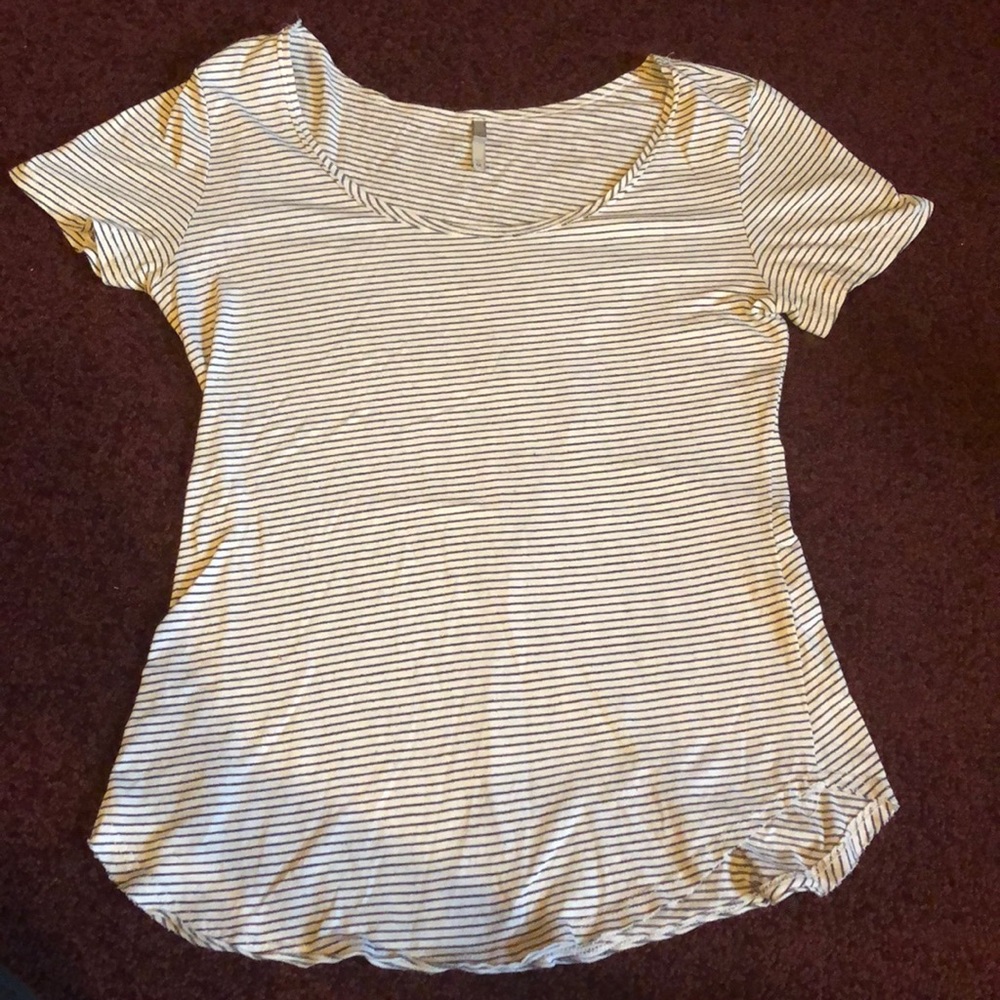 Buckle BKE striped scoop neck top